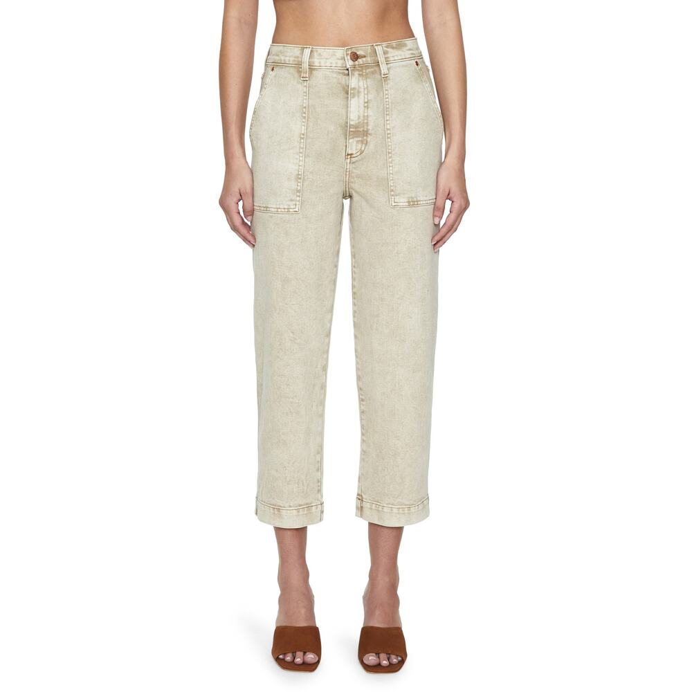 Pistola 'Turner' Tan Ankle Straight Leg Denim Jeans Size 24